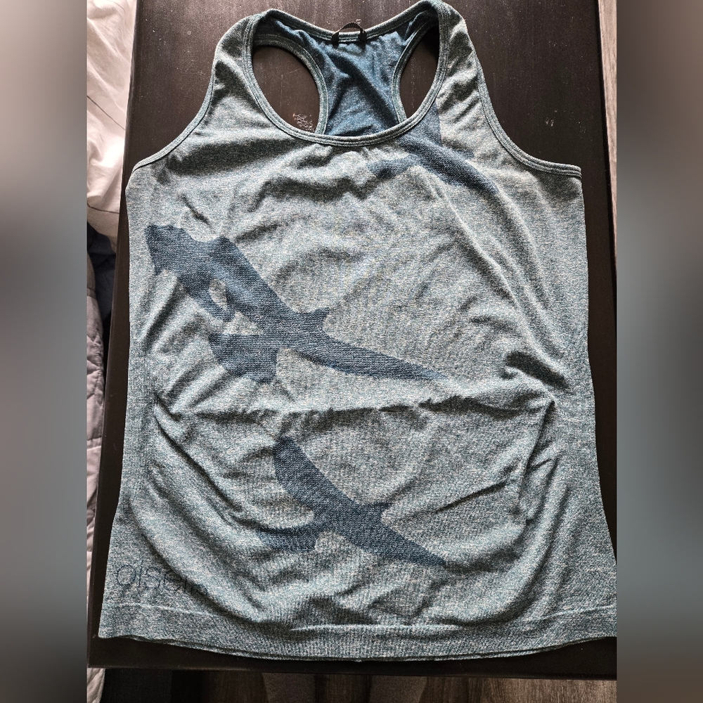Oiselle Flyte Tank Lg Dark Green-Blue